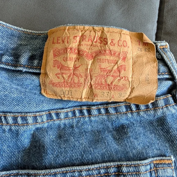 Levi's Men's Straight Jeans - Light Blue - Picture 2 of 4